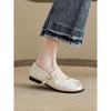 Round Head Pregnant Women Single Shoes Women's 2025 Spring and Summer New Niche Design Flat-bottomed French Ladyshoes Lightweight Grandma Shoes