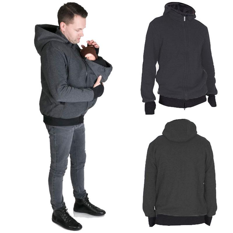 2024 Kangaroo Parent Hoodie with Childcare Bag for Men & Women - Autumn/Winter