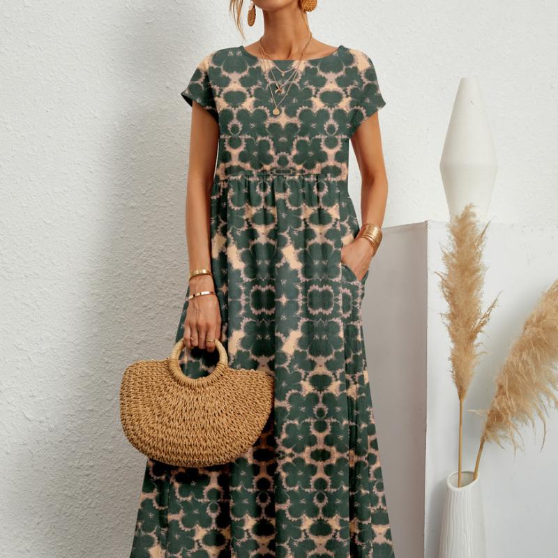 Nové módní dámské letní šaty z volné bavlny a lnu bez rukávů