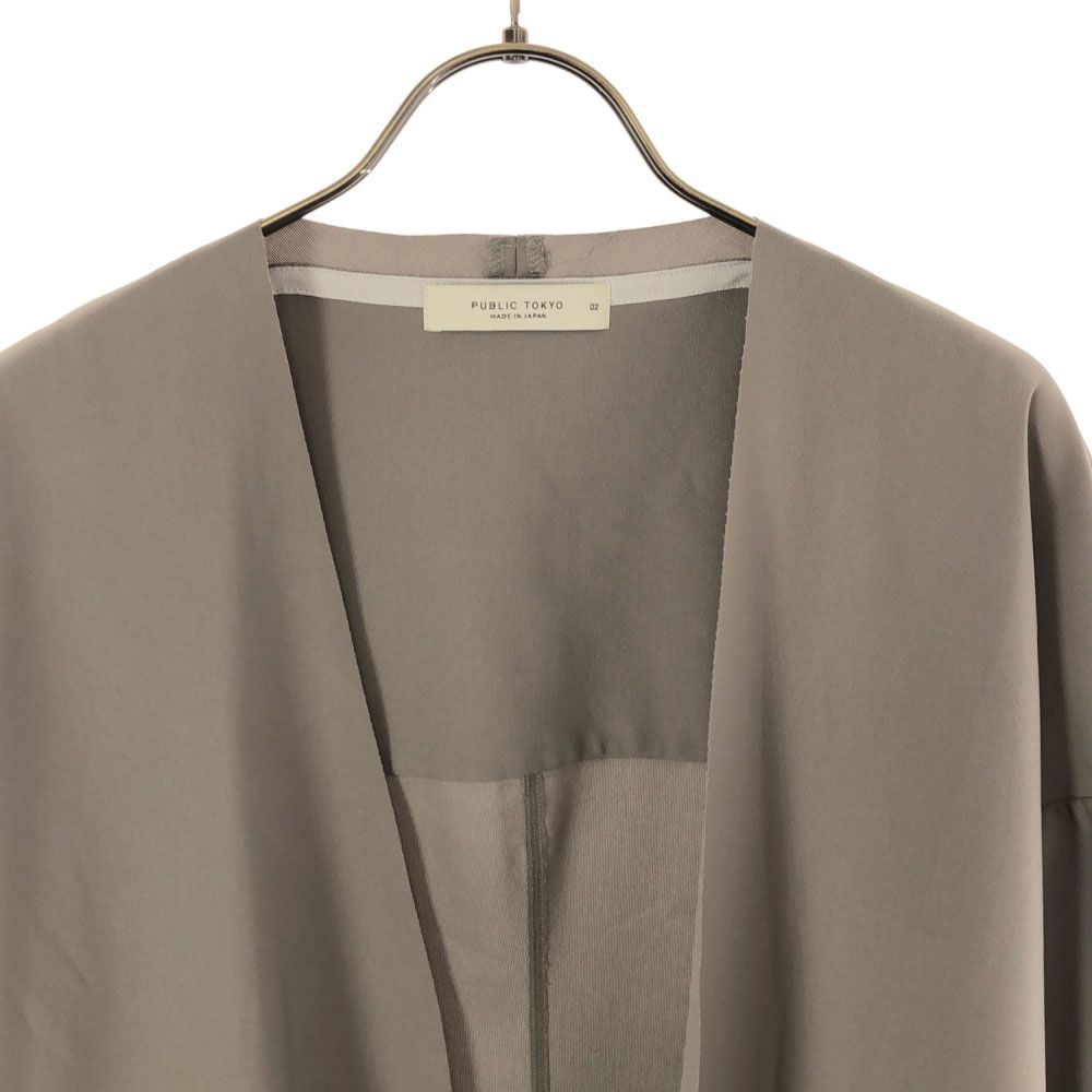 PUBLIC TOKYO Made In Japan Long Sleeve Jacket 2 Khaki Women Used