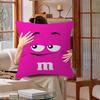 M&Ms Chocolate Office Cushion Pillowcase Car Cushion Cover45X45Cm Lumbar Pillowcase Sofa Pillowcover