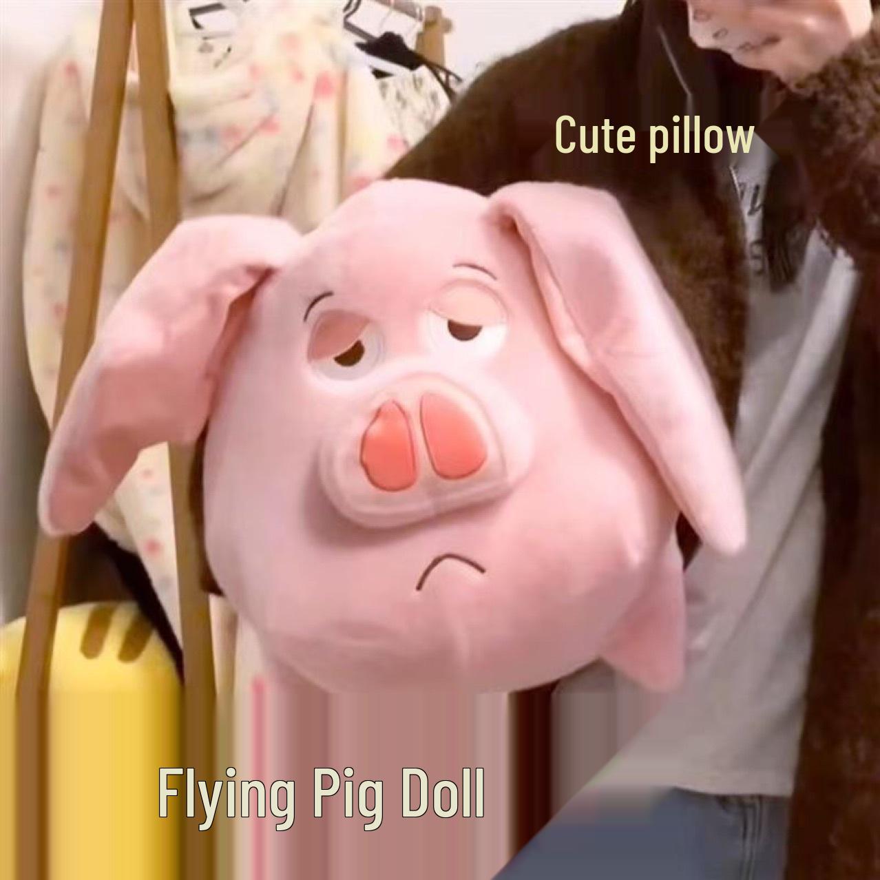 Adorable Flying Pig Plush Toy with Wings - Large Size Children s Birthday Gift 25cm