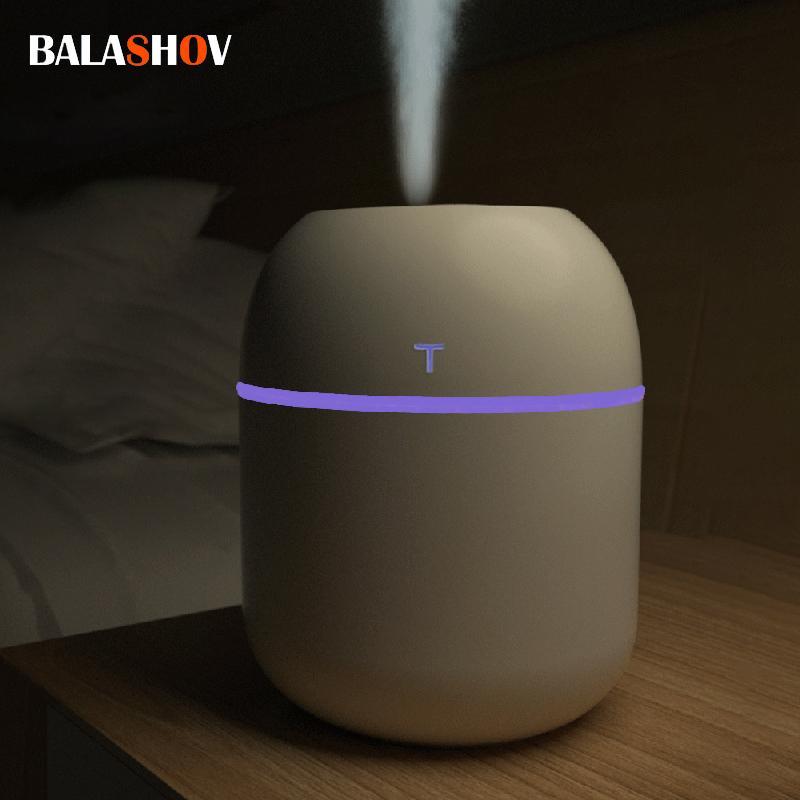 

220 мл мини-ультразвуковой увлажнитель воздуха, диффузор эфирного масла для домашнего офиса, очиститель автомобиля, USB-диффузор, ароматизатор, создатель тумана, светодиодная лампа