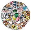 50 Photos of Sen Japanese and Korean Ins Style Cartoon Animal Graffiti Stickers Suitcase Computer Waterproof Stickers
