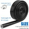 5Ft 3/8" ID Fuel Line Heat Shield Sleeve,Heat Resistant Wire Heats Shield with 3PCS Stainless Steel Clips,Heats Sleeve Automotive for Automotive