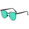 BY8105 Foldable Metal Square Frame Sunglasses for Women Retro Korean Style with European and American Driving Trend