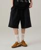 URBANAGE Bermuda Pigment One-Pleat Sweat Shorts Vintage Black
