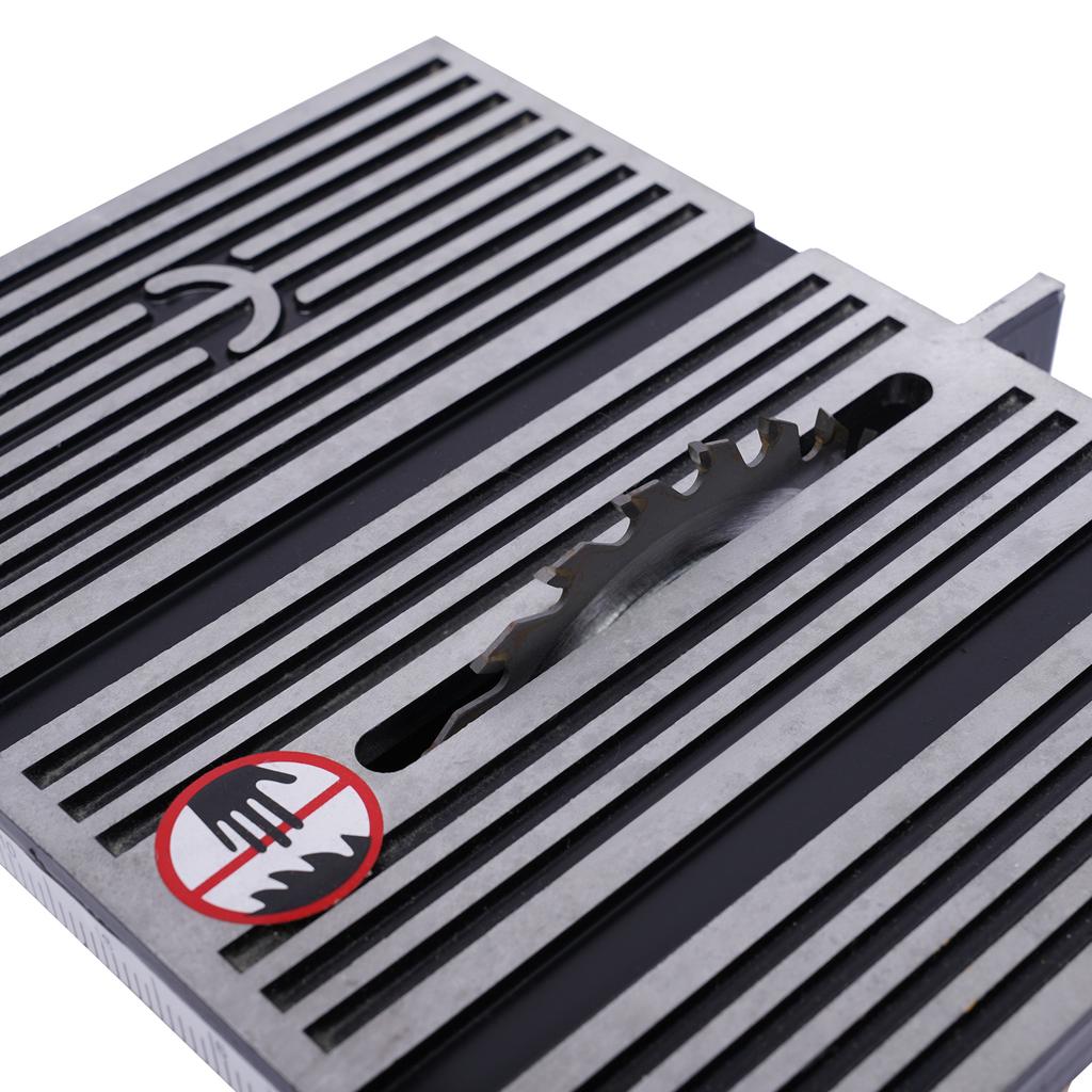 90W Mini Table Saw 4" with 3 Blades for Wood Metal Stone Cutting, 4500RPM Precision Bench Saw for DIY Craft Model Making