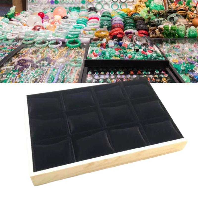 Practical Sturdy Wood Watch Tray Organizers With 12 Adjustable Slots Removable Cushions and Clear Display Lid Designs