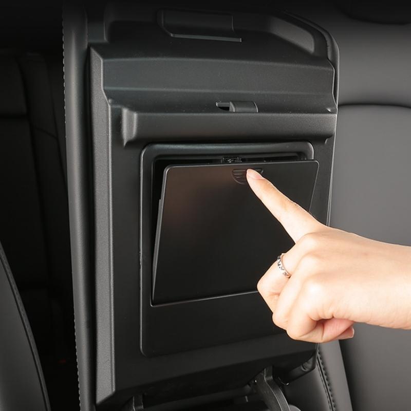For Tesla Model 3 Y 2017 2018 2019 2020 2025 2025 2025 Armrest Hidden Button Storage Box Sundries Organizer Tray Car Accessories