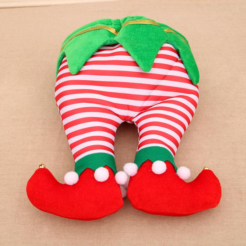 

Шляпа Санты, шляпа эльфа-клоуна, рождественские украшения, рождественский подарок, шляпа старика Fairy stripe