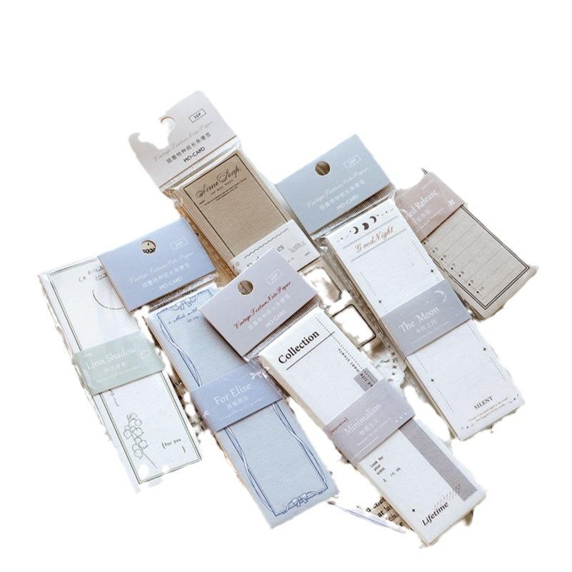 Sticky Notes And Listen To The Wind Series Simple Retro Handbook Message Notepaper Bottom 6 Models