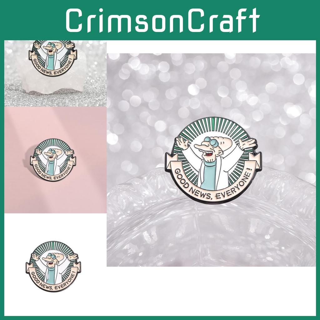 Doctor Colorful Cartoon Metal Brooch Ideal For Unique Fashion And Gift Ideas