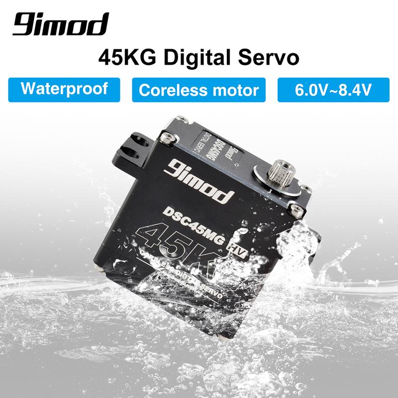 RC Servo 9imod Waterproof Brushless Coreless Servo 50KG 45KG 35KG 25KG Metal Gear Digital Servo for RC Model