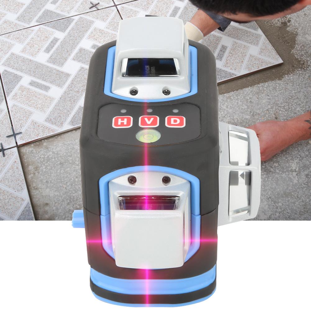 Electronic Self Leveling 3D Red Beam Leveler Cross Line Alignment Line Leveling Instrument