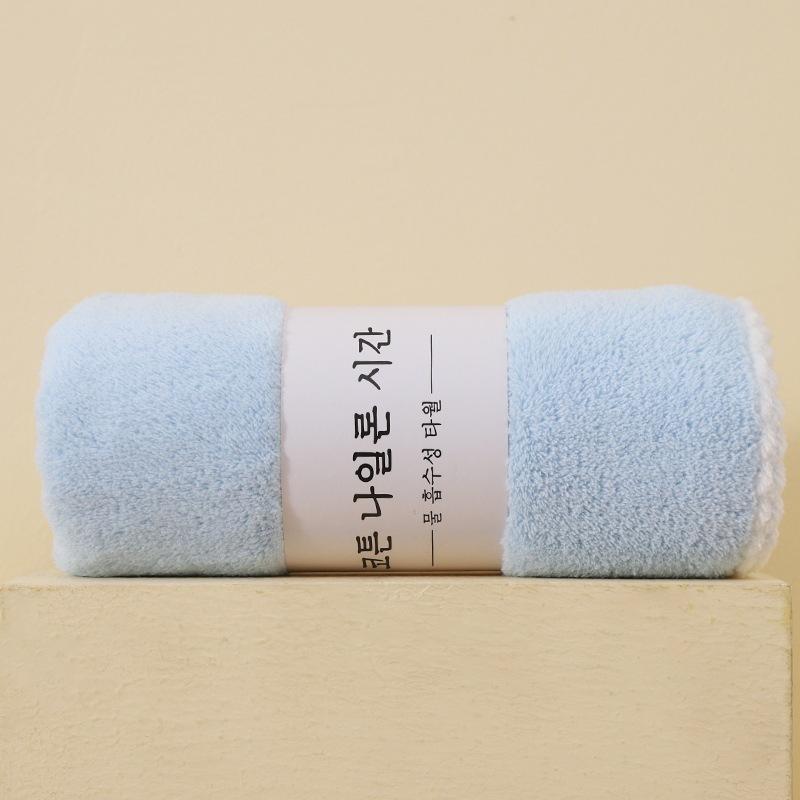 Coral Fleece Towel Thickened Absorbent Household Face Towel