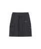 MISEKI SEOUL Layered Pocket Cargo Skirt Charcoal