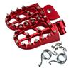 Motorcycle Off-road Vehicle Modified Pedal CNC Aluminum Alloy Material YZ250 with Nails Anti-skid Pedal High Quality