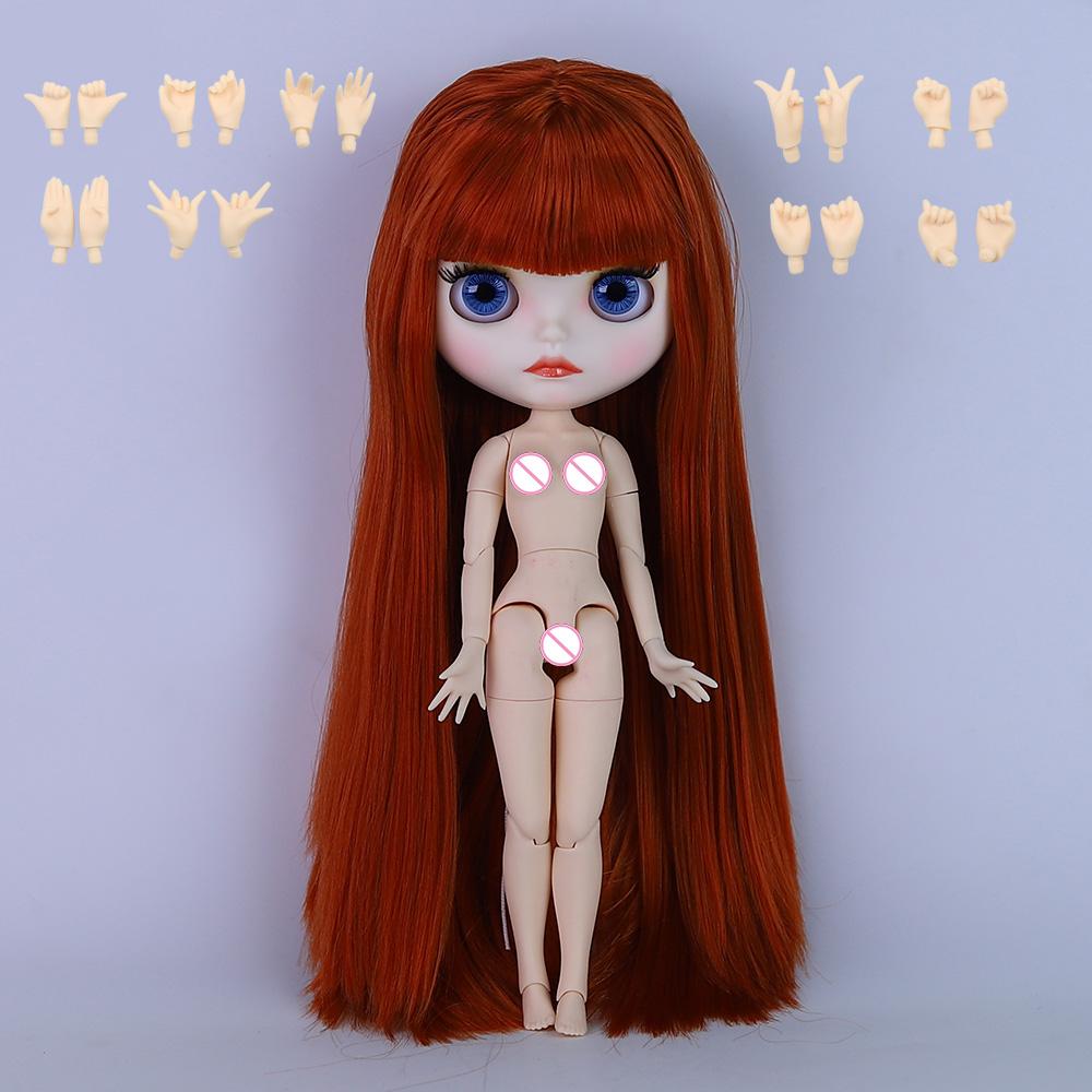 ICY DBS panenka Blyth Bílá pleť Lesklá tvář Matná tvář Kloubové tělo se sadou rukou A&B 1/6 bjd vhodné pro DIY make-up Speciální cena