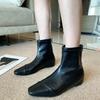 228-1 low-heeled short boots for women's new 2025 autumn women's boots fashion boots pointed short boots design thin boots for women