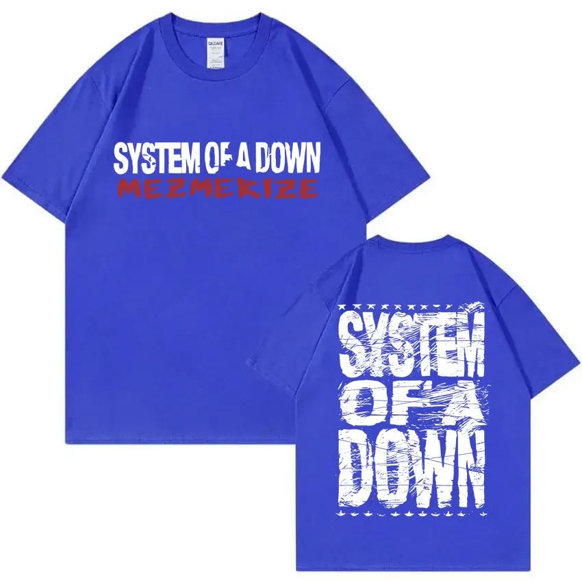 Custom Rock Band System Of A Down Mezmerize T Shirts Unisex Unisex Vintage Alternative Metal Music Tshirts Unisexs Fashion Oversized