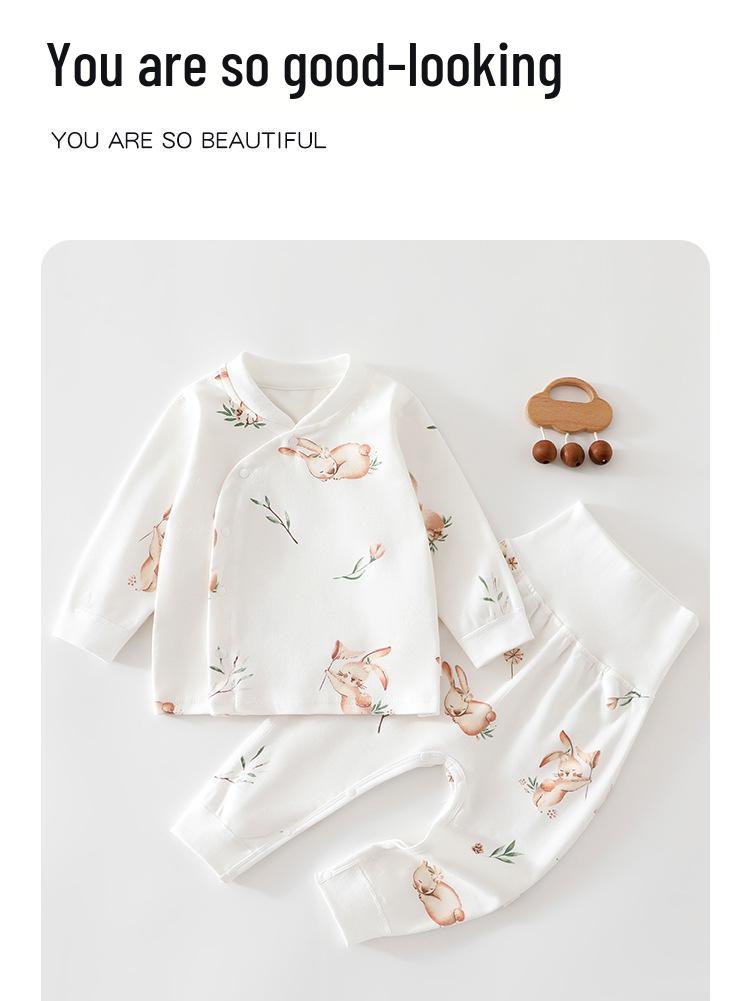 Newborn Pure Cotton Clothing Set for All-Season Wear - Boys & Girls Pajamas & Base Layer