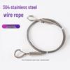 Industrial Grade 304 Stainless Steel PVC Coated Wire Rope with Spring Hooks