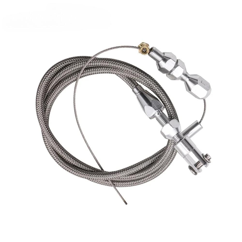 36 Inch Throttle Gas Cable Kit Stainless Steel Braided For 97-07 Chevrolet/Chevy LS1 Engine 4.8L 5.3L 5.7L 6.0L