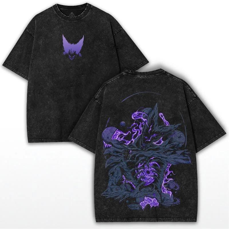 Tengen Toppa Gurren Lagann "Break Through the Heavens" Vintage Washed Oversized T-Shirt | Unisex Mecha Anime Streetwear Tee