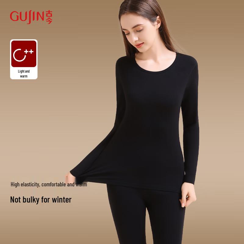 GUJIN Damen Baumwolle Thermounterwäsche Set