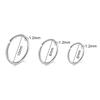 3 szt. 20G/16G 6/8/10mm Kółka do nosa Zestaw Mała Cienka Biżuteria do piercingu Elegancka Minimalistyczna Do przegrody nosowej Kolor Złoty Srebrny Różowe złoto