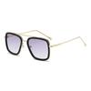 Stylish Men's Square Frame Sunglasses Inspired by Iron Man and Spider-Man - Trendy European and American Design, Large Frame