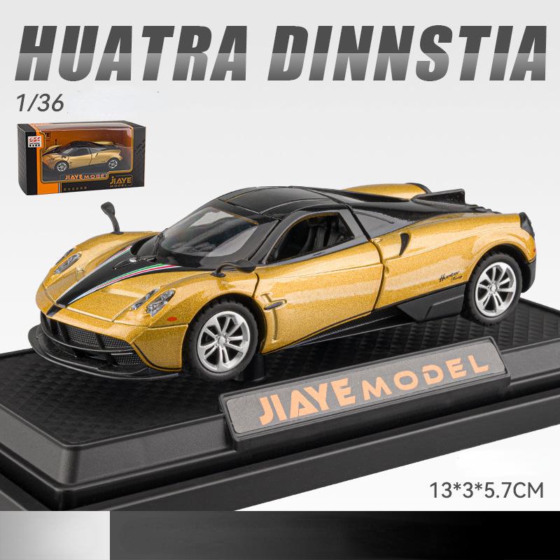 1:36 Pagani Huayra Dinastia Alloy Sports Car Model Diecast Metal Toy Car Model Sound Light Collection Children Gift F562