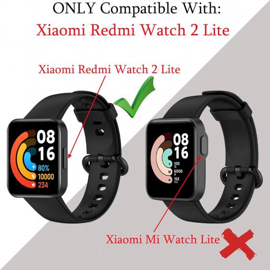Bands Compatible for Xiaomi Redmi Watch 2 Lite Strap Replacement Multicolor [10 Pack] Soft Silicone Watch Bands Perfect for Mi Watch Lite 2 Straps