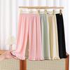 Girls' Bell Bottom Pants Summer Children's Ice Silk Wide Leg Pants Ruffled Casual Pants