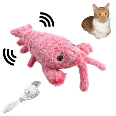 Simulation Jumping Shrimp Plush Electric Pet Toys Dancing Moving Dogs Interactive Toys  Outdoor