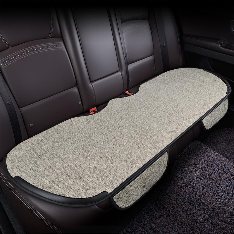 Flachs-Autositzbezug für vorne und hinten, komplettes Set, wählen Sie Autositzkissen, Leinenstoff, Sitzpolsterschutz, Auto-Innenausstattung