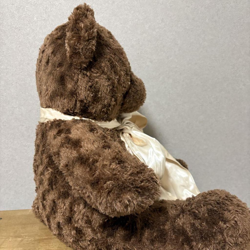 [USED] Big Teddy Bear Plush Toy with Large Ribbon
