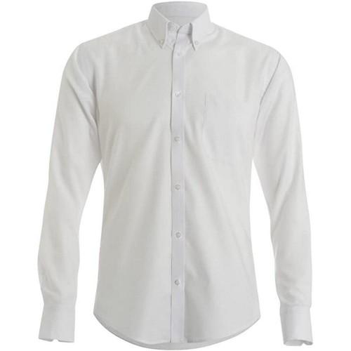 Kustom Kit Mens Oxford Slim Long-Sleeved Shirt