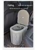 Portable Odor-Proof Folding Toilet for Vehicle, Camping, and Outdoor Emergencies