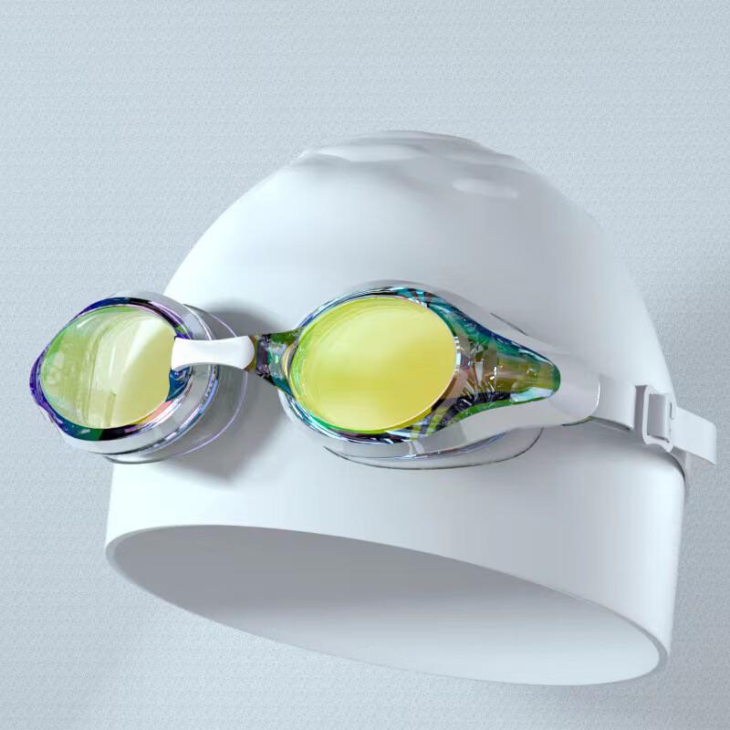 MDNG Silicone Anti-Fog Swim Goggles with Cap Set