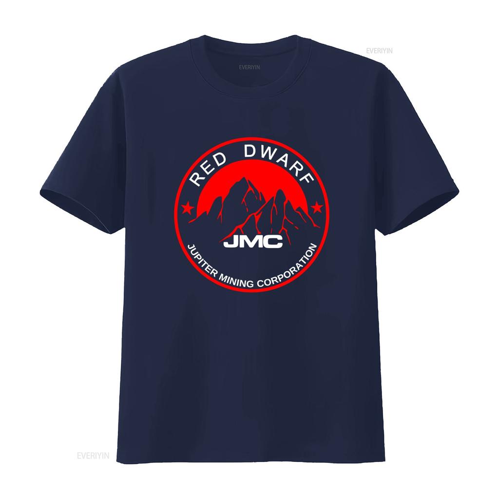 Red Dwarf Jupiter Mining Corporation Logo T Shirt Funny Sci Fi Vintage Washed Versatile Designer Clothes Soft Stretched