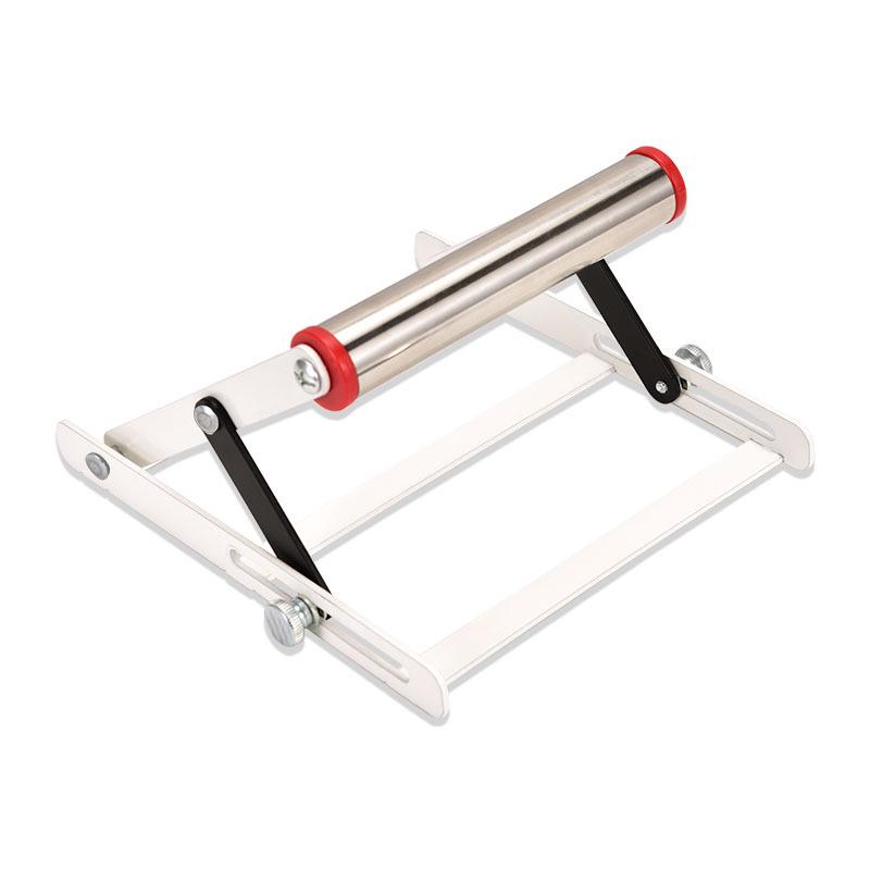 Adjustable Folding Stainless Steel Material Support Stand with Lifting Auxiliary Bracket