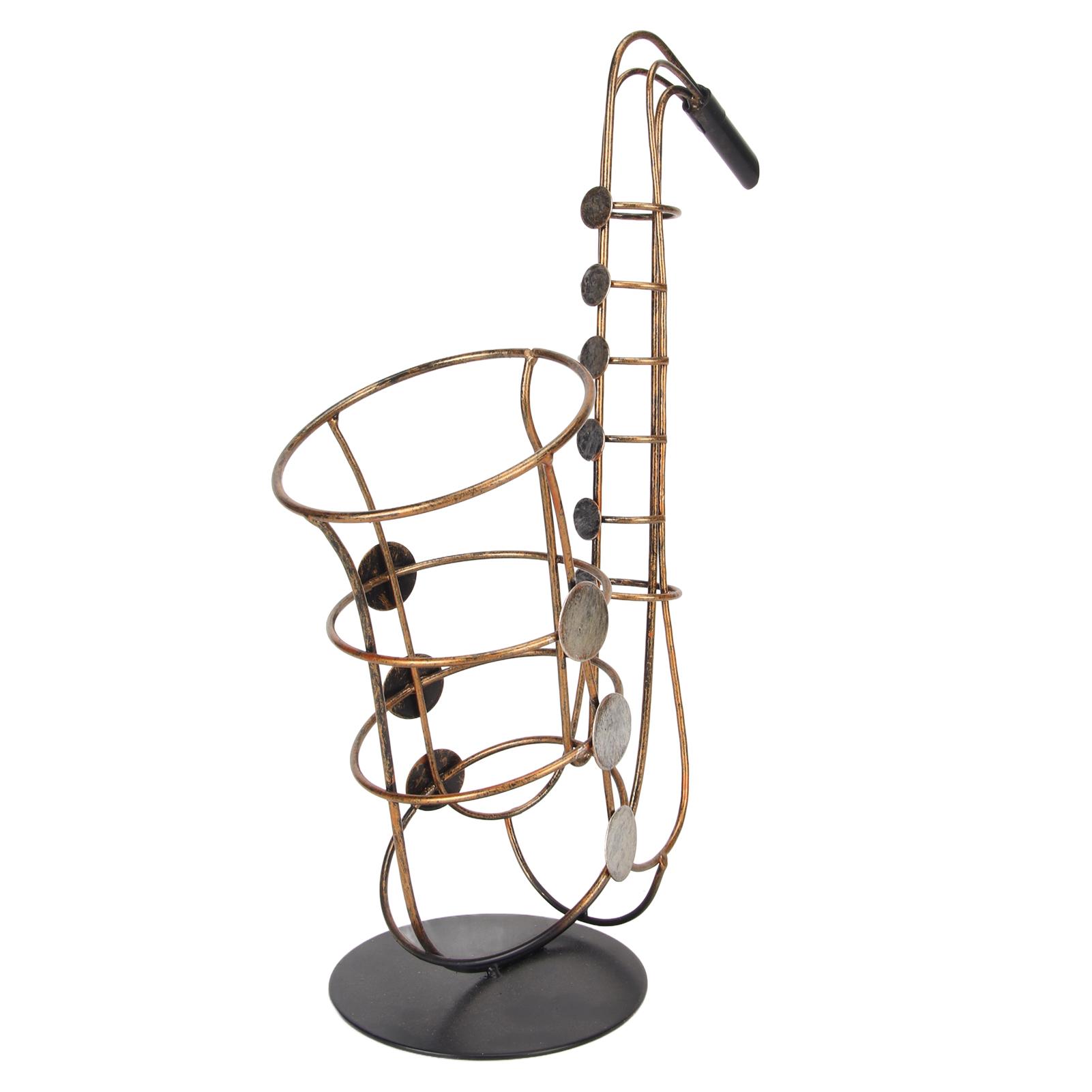 

Стойка для вина в виде саксофона, металлический держатель для винных бутылок в виде саксофона для домашнего интерьера, украшения кухни, бара