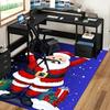 Christmas Santa Claus Chair Mat - Non-Slip Carpet for Office, Home Decor, Living Room, Bedroom, Game Room & Dormitory - Anime Cartoon Design Holiday G