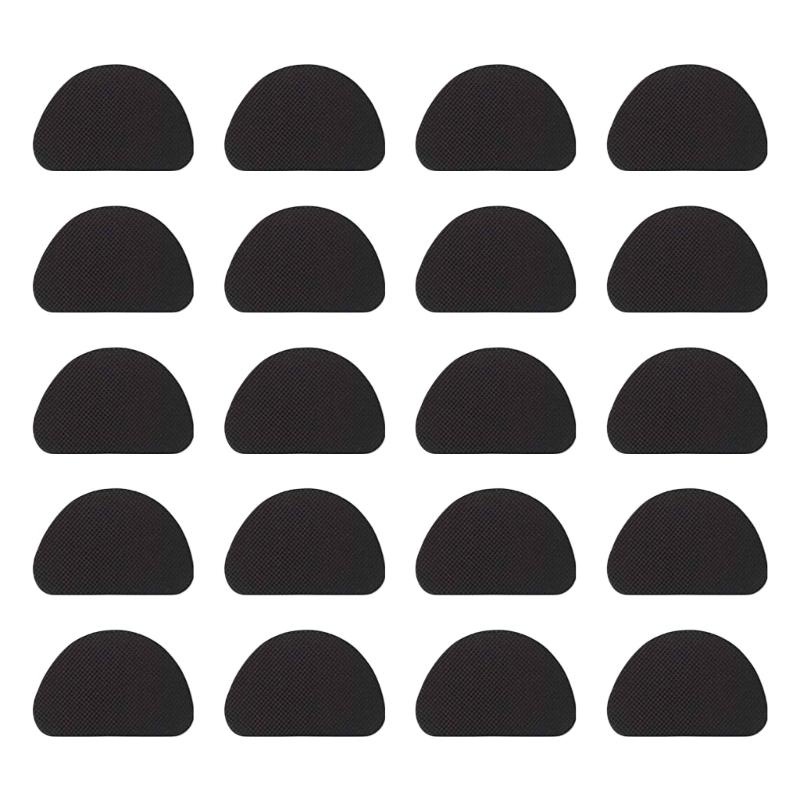 20 Piece Anti Slip Shoe Soles Protector Adhesive Rubber Pads For Women's High Heel Nonskid Traction Safety Grips
