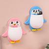 Cute Cartoon Penguin Wall Mounted Storage Holder With No Drill Installation Perfect For Bathroom Toothbrush Toiletry Organizer
