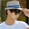 New Hat Men's Summer Short Shade Fashion Jazz Gentleman's Hat Middle-aged and Elderly Outdoor Casual Versatile Top Hat