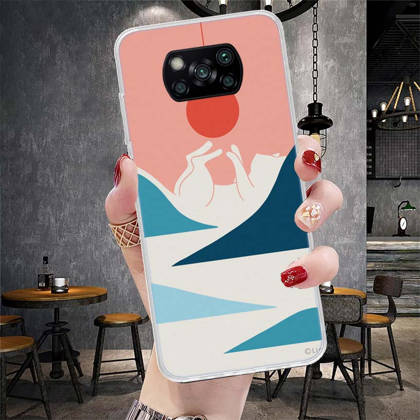 Art Cat Mount Fuji Japan Soft Phone Case For Xiaomi Redmi 15C 15 13C 13 Poco X5 X6 X7 F7 Ultra M7 12C 12 10 10C 9C 9A 9T 9 Funda