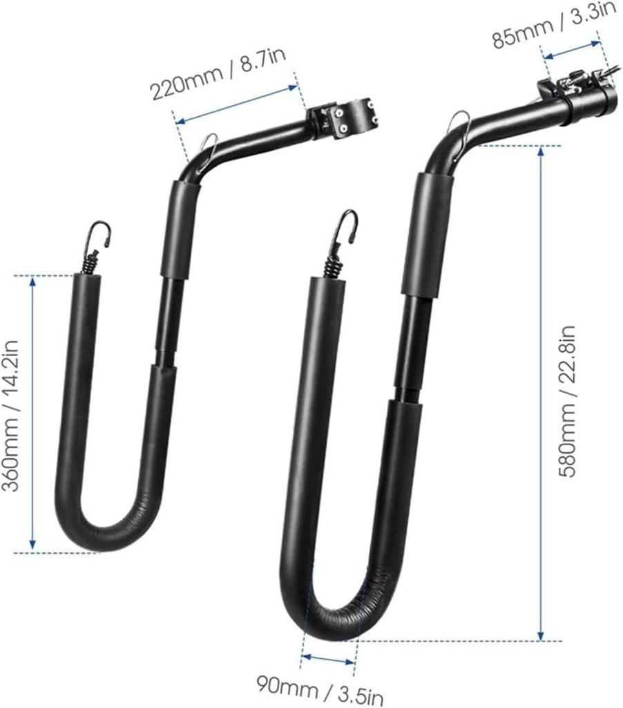 Joxoilso Surfboard Bike Rack Bicycle Surfboard Rack Easy To Install and Remove, Safe Driving